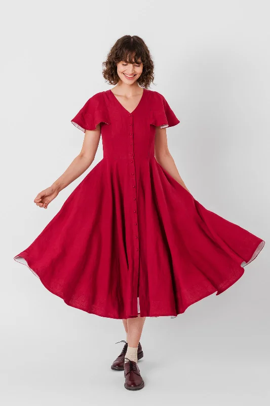 Cordelia Dress, Butterfly Sleeve