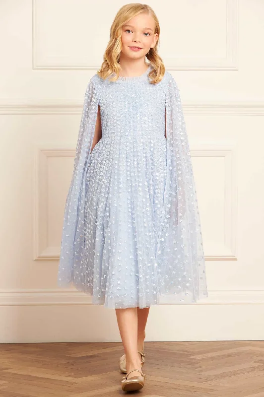 Raindrop Cape Kids Dress