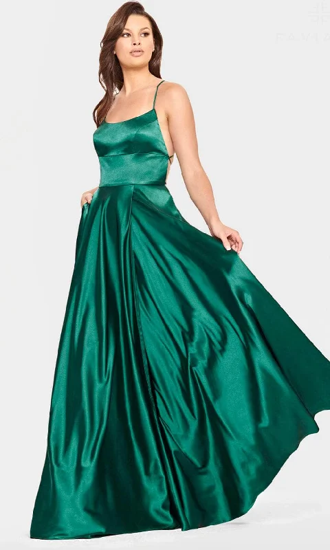 Faviana S10828 - Scoop Neck A-Line Evening Gown